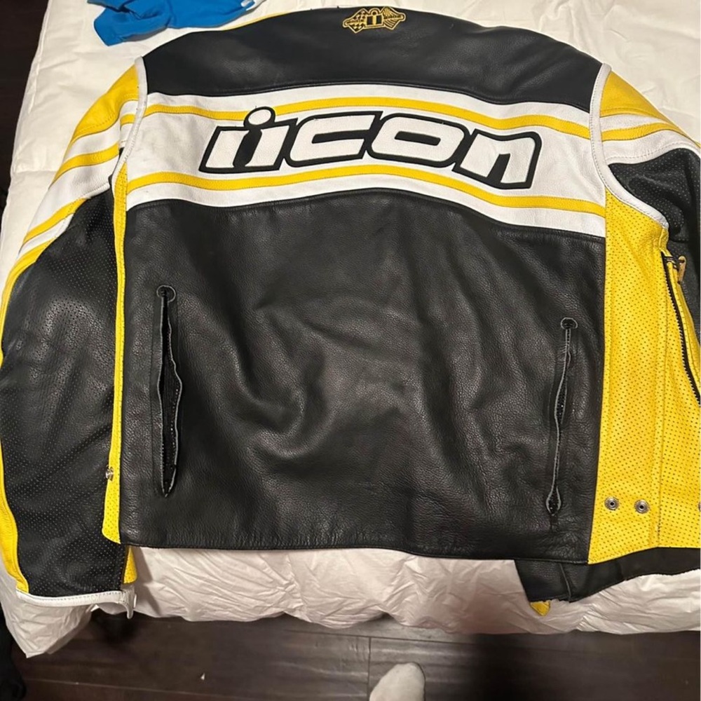 Icon Motorsports Leather Armored Riding Jacket - Gem